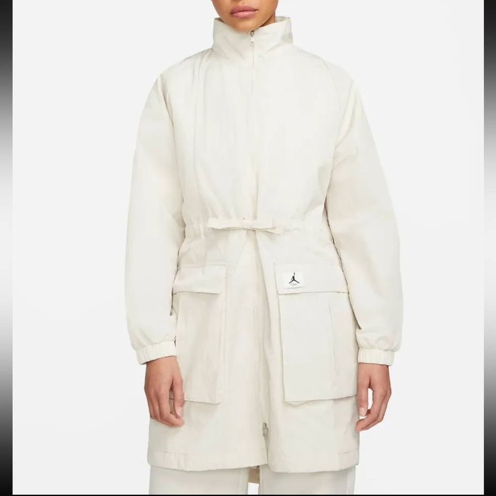 Womens Air Jordan Essentials Oversized Utility Jacket & Pant Set In Cream